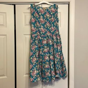 LINDY BOP Audrey Hepburn style floral swing dress